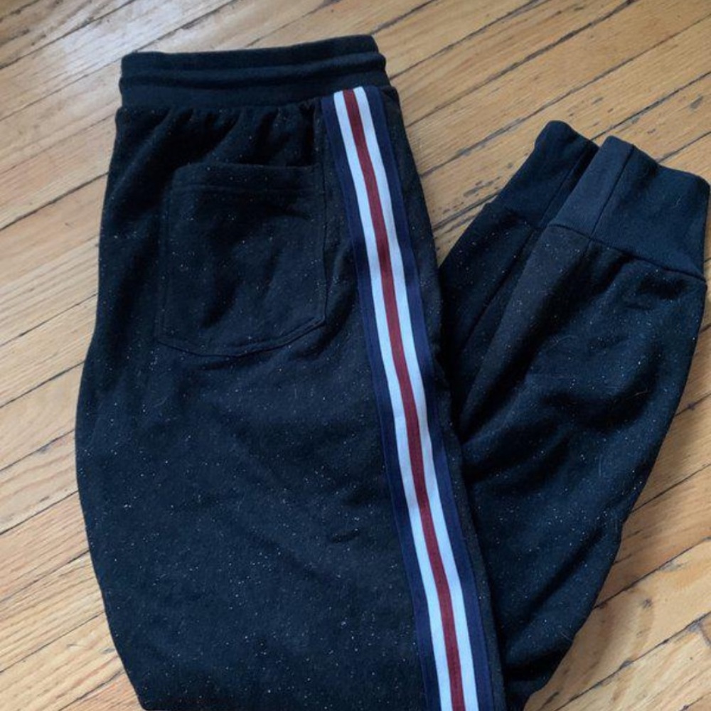 Jogging pants track pants stripe down leg